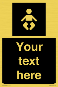 Custom information: black panel baby change